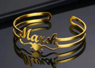 Custom Heart Cuff Bangle